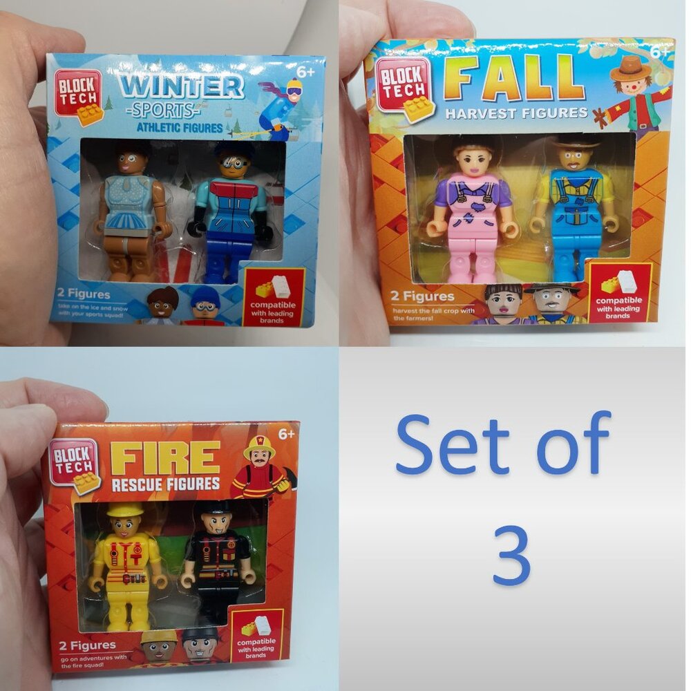 Brand New Block Tech Figures Set of 3 Figures